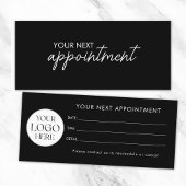 Carte Modern Elegant Business Logo Appointment Card
