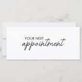 Carte Modern Elegant Business Logo Appointment Card (Devant)