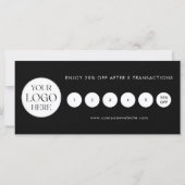 Carte Modern Elegant Business Logo Loyalty Card (Dos)