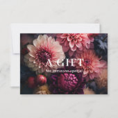 CARTE MODERN FLOWER BUSINESS QR CODE GIFT CERTIFICATE  (Devant)