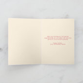 Carte Modern Funny Pet Photo Christmas Holiday Folded (Intérieur)