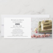 Carte Modern Gift Certificate Custom Photos Logo Card (Dos)