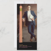 Carte Modern Graphic Photo Graduation Announcement (Devant)