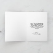 Carte Modern Happy Hanukkah Pattern Custom Family Photo (Intérieur)