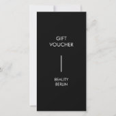 Carte Modern Minimalist Black QR Code Gift Certificate (Devant)