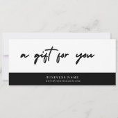 Carte Modern Minimalist Christmas Gift Card (Dos)