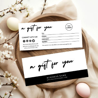 Carte Modern Minimalist Christmas Gift Card