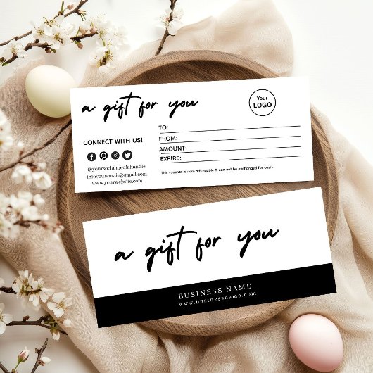 Carte Modern Minimalist Christmas Gift Card