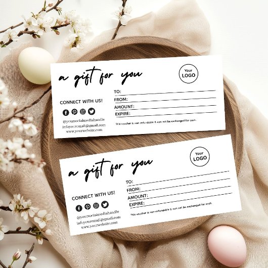 Carte Modern Minimalist Christmas Gift Card