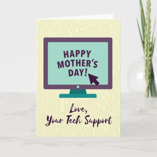 Carte Modern Mothers Day Display Card (Devant)