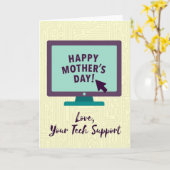Carte Modern Mothers Day Display Card (Fleur jaune)