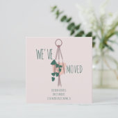 Carte Modern Moved NOUVELLE Adresse de domicile Accroche (Debout devant)