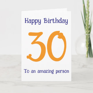 Carte Modern Navy Terracotta Custom Age Birthday Card