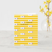 Carte Modern Pencil Teacher Appreciation Thank You (Fleur jaune)
