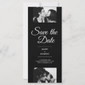 Carte Modern photo booth wedding save the date invite (Dos)