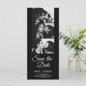 Carte Modern photo booth wedding save the date invite (Debout devant)