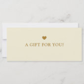 Carte Modern Simple Beige Business Logo Gift Certificate (Dos)