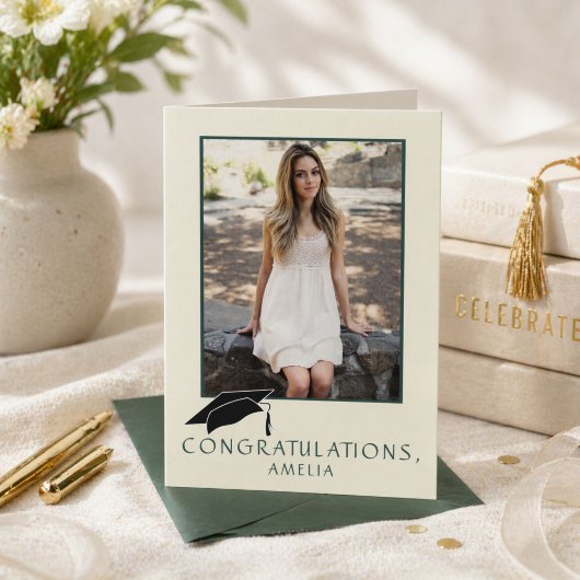Carte Modern Simple Congratulations Graduation Photo