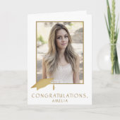 Carte Modern Simple Félicitations Graduation Photo (Devant)
