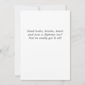 Carte Modern Simple Félicitations Graduation Photo (Dos)