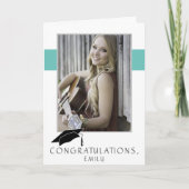 Carte Modern Simple Félicitations Graduation Photo (Devant)