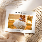 Carte Modern Simple Framed Photo Wedding Landscape