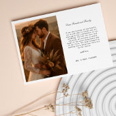 Carte Modern Simple Framed Photo Wedding Landscape