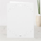 Carte Modern Steampunk Santa and Robot Reindeer Holiday  (Dos)