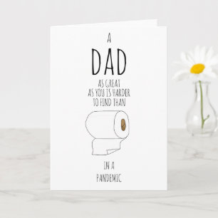 Carte Modern toilet paper birthday day trendy typography