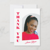 Carte Modern Trendy Pink Script Graduation (Devant)