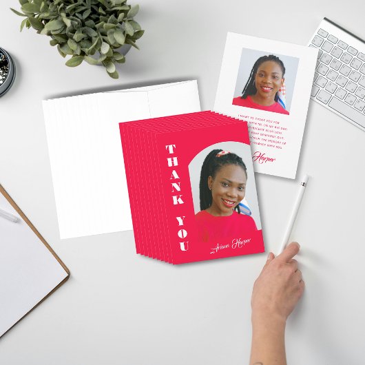 Carte Modern Trendy Script Pink Graduation