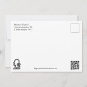 Carte "Modern Warfare", dessin à encre (Dos)