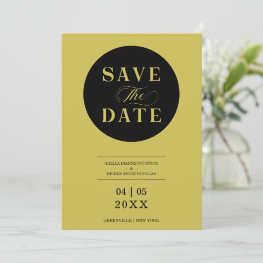 Carte Modern Whimsical Typography Script Custom Photo (Debout devant)