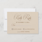 Carte Modern White Boho Floral Arch Wedding RSVP Card (Dos)
