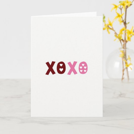Carte Modern Xoxo Expression Card (Fleur jaune)