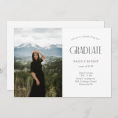 Carte Moderne 2023 diplômé Open House Celebration (Devant / Derrière)