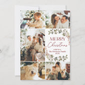 Carte moderne 5 Photo Joyeux Noël (Devant)