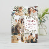 Carte moderne 5 Photo Joyeux Noël (Debout devant)