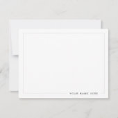 Carte moderne à billets plats personnalisée (Devant)