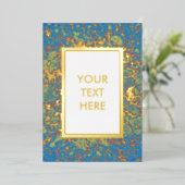Carte moderne à l'aspect artistique avec invitatio (Debout devant)