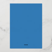 Carte moderne à l'aspect artistique avec invitatio (Verso)