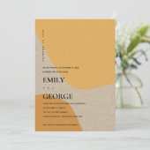 CARTE MODERNE ABSTRAITE ORANGE ROUILLE OÙ NOUS AVO (Debout devant)