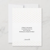 Carte Moderne aquarelle boho gui de Noël (Dos)