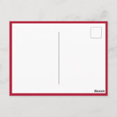 Carte moderne aux coeurs rouges (Dos)