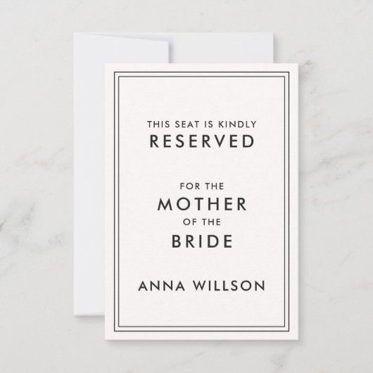 Carte Moderne | Balise Siège réservé Vieux Argent (Devant)