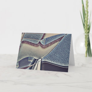 Carte Moderne Bleu gris Calme couleurs toniques Abstrait