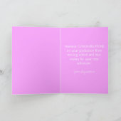 Carte Moderne Blush Pink Nurse Graduation Félicitations (Intérieur)