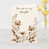 Carte Moderne Boho Pensée pour Toi (Fleur jaune)