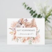 Carte Moderne Boho Tropical Business (Debout devant)