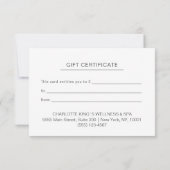 Carte Moderne Boho Tropical Business (Dos)